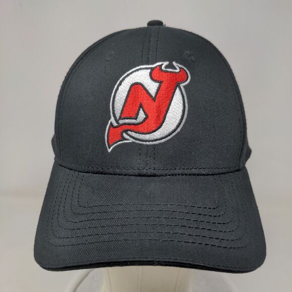 NHL New Jersey Devils Men's Slideback Hat Black Embroidered Logo BMW - Picture 2 of 6